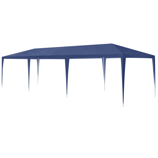 Tenda Pavilhão de jardim Wedau metal 900 x 300 x 255 cm azul escuro casa.pro