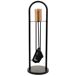 Set 4 herramientas de metal para la chimenea de metal Set 4 herramientas de metal para la chimenea de metal Negro