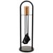 Set 4 herramientas de metal para la chimenea de metal Set 4 herramientas de metal para la chimenea de metal Negro
