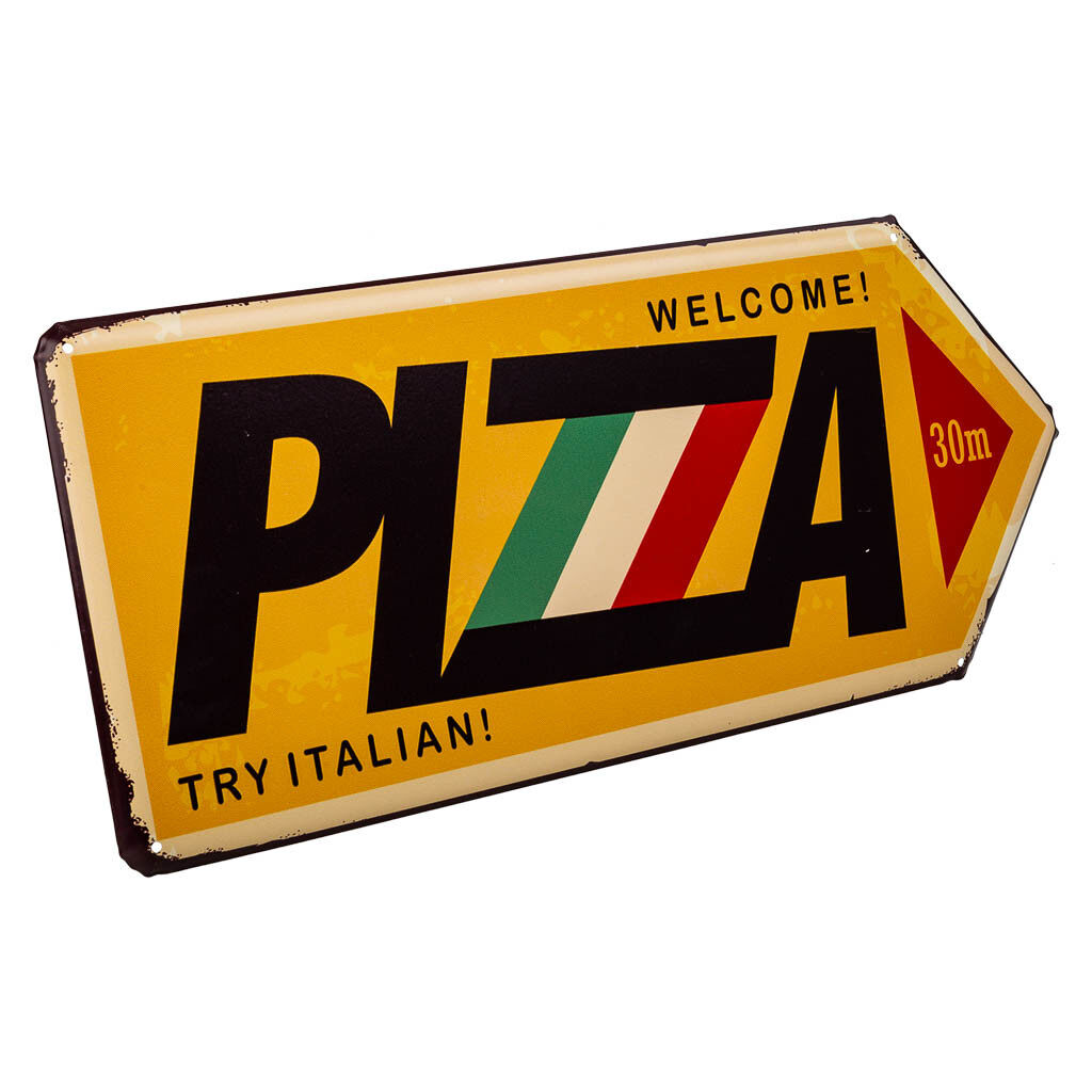 Placa de metal amarilla 20x42x1
