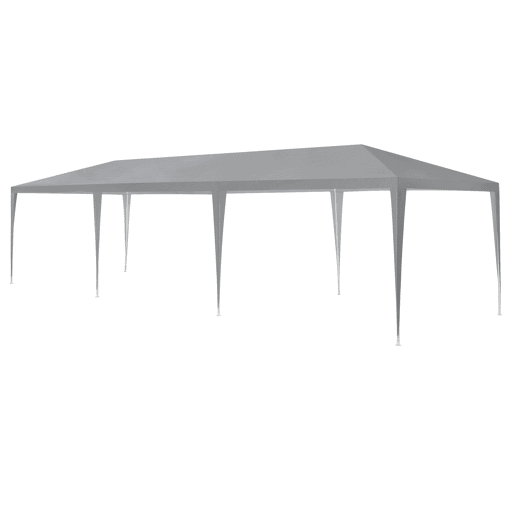 Tenda Pavilhão de jardim Wedau metal 900 x 300 x 255 cm cinzento escuro casa.pro