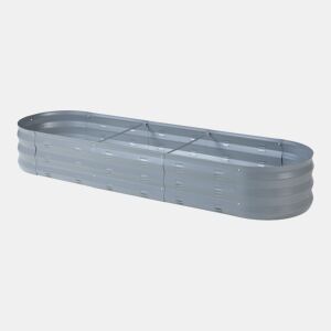 Huerta urbana Alfedena oval em aço 171x50x25cm - Antracite casa.pro