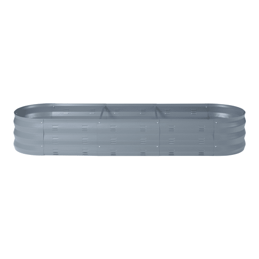 Huerta urbana Alfedena oval em aço 171x50x25cm - Antracite casa.pro