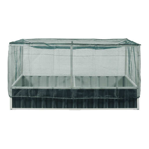 Huerta urbana alta Alblasserdam com rede de aço 174x90x88cm - Antracite en.casa