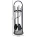 Set 5 herramientas de metal para la chimenea de metal Set 5 herramientas de metal para la chimenea de metal Negro