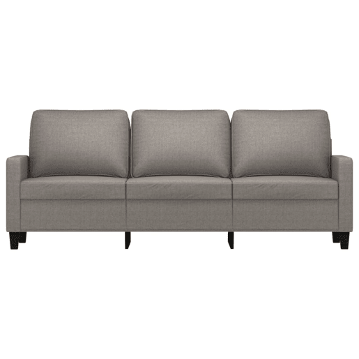 vidaXL Sofá de 3 lugares tecido 180 cm cinzento-acastanhado vidaXL Sofá de 3 lugares tecido 180 cm cinzento-acastanhado