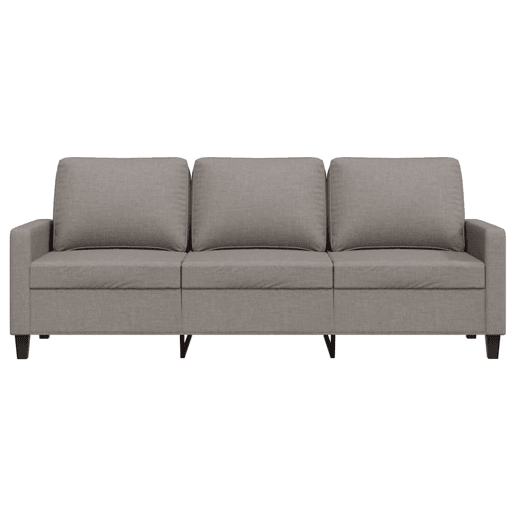 vidaXL Sofá de 3 lugares tecido 180 cm cinzento-acastanhado vidaXL Sofá de 3 lugares tecido 180 cm cinzento-acastanhado