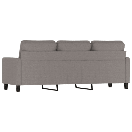 vidaXL Sofá de 3 lugares tecido 180 cm cinzento-acastanhado vidaXL Sofá de 3 lugares tecido 180 cm cinzento-acastanhado