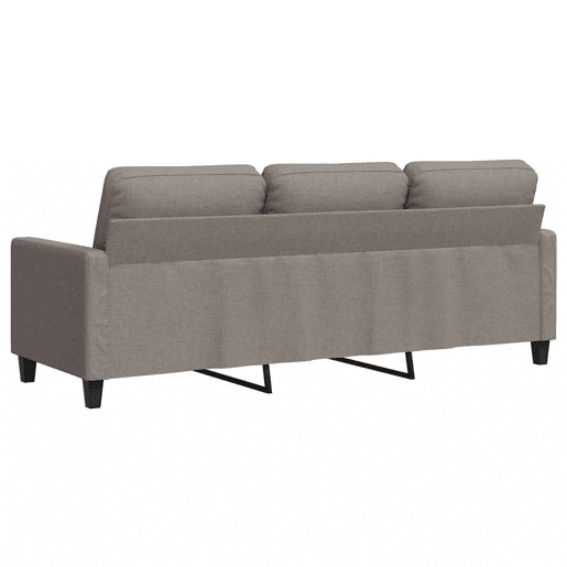 vidaXL Sofá de 3 lugares tecido 180 cm cinzento-acastanhado vidaXL Sofá de 3 lugares tecido 180 cm cinzento-acastanhado