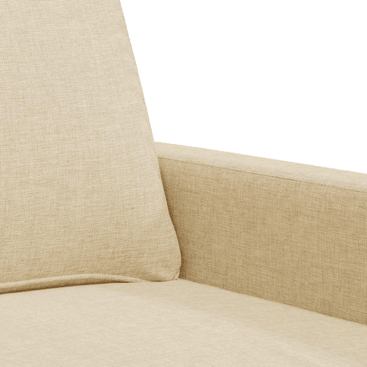 vidaXL Sofá de 2 lugares tecido 140 cm cor creme vidaXL Sofá de 2 lugares tecido 140 cm cor creme