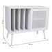 Mueble bajo de madera y rejilla Mueble bajo de madera y rejilla Blanco