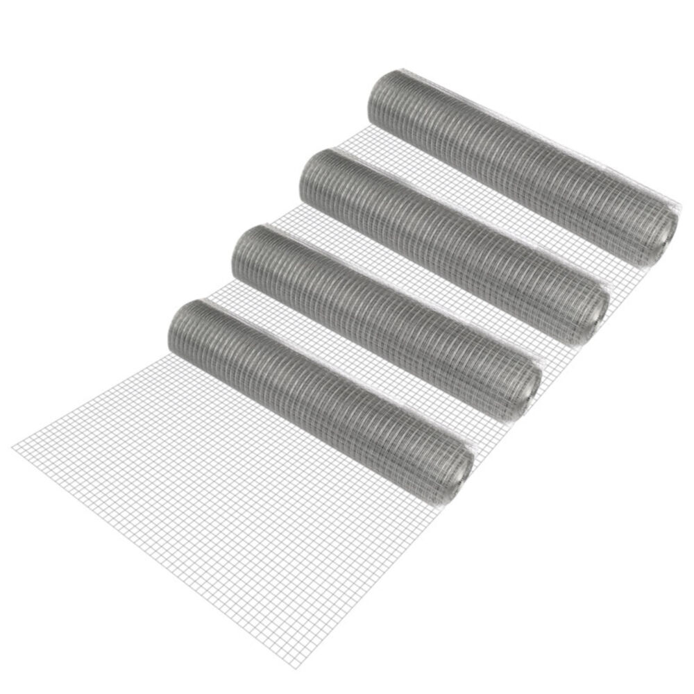 4 rollos de malla de alambre cuadrado