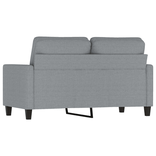 vidaXL Sofá de 2 lugares em tecido 120 cm cinzento-claro