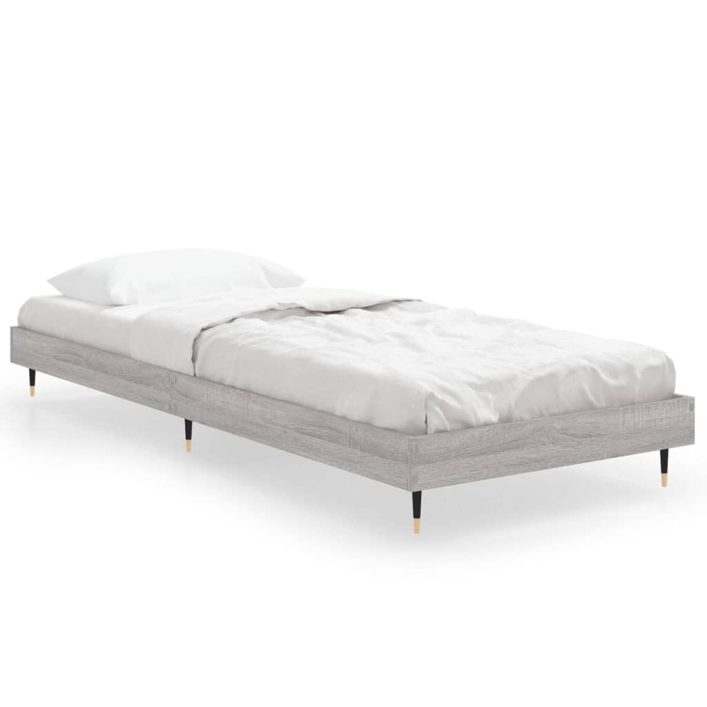 Estructura de cama 75x190 Gris