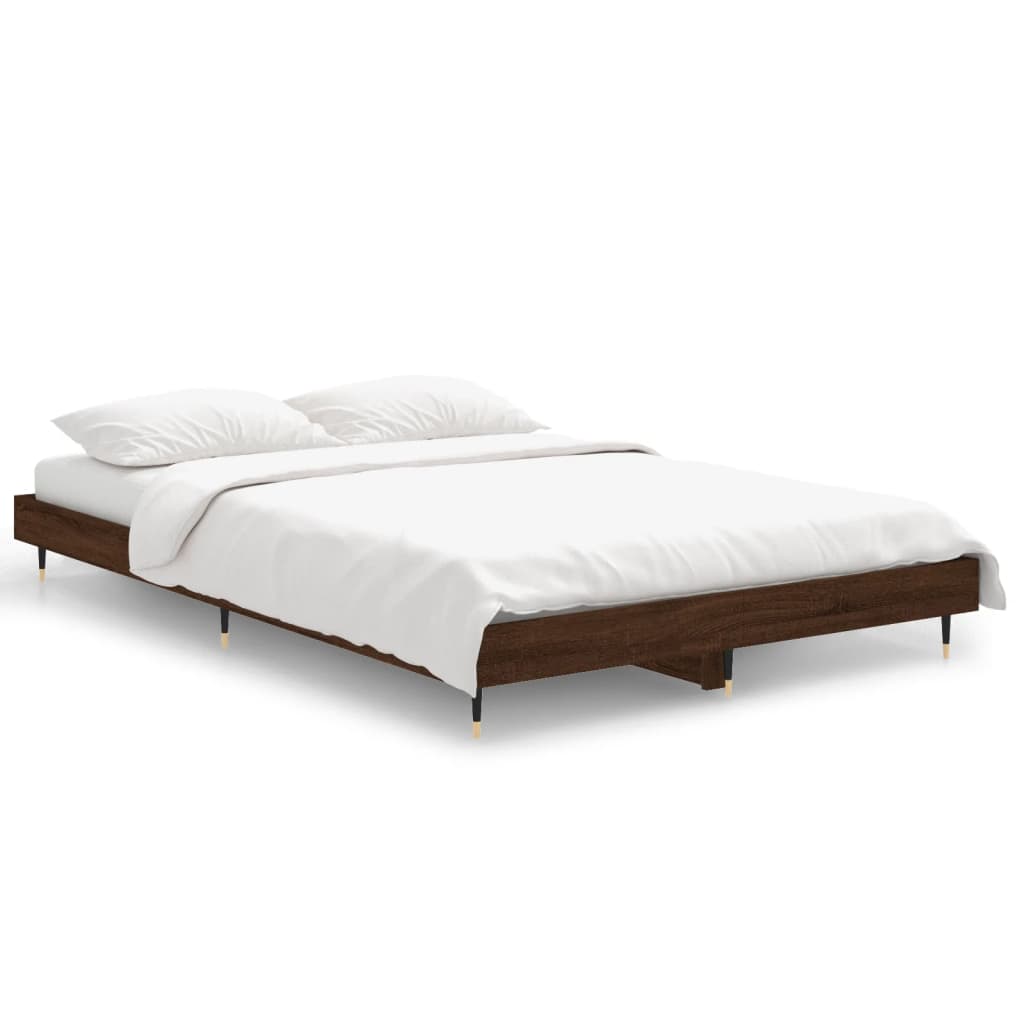 Estructura de cama 120x190 Madera Oscura