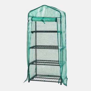 Estufa de chapa Chaam com porta de aço e PE 158x69x49cm - Verde en.casa