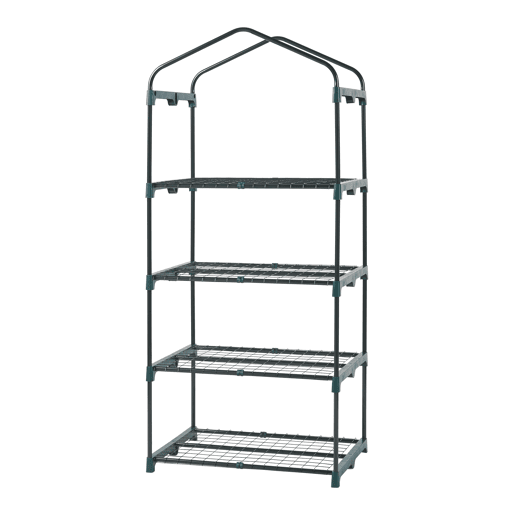 Estufa de chapa Chaam com porta de aço e PE 158x69x49cm - Verde en.casa