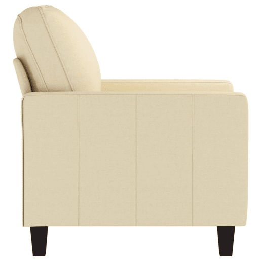 vidaXL Poltrona 60 cm tecido cor creme vidaXL Poltrona 60 cm tecido cor creme