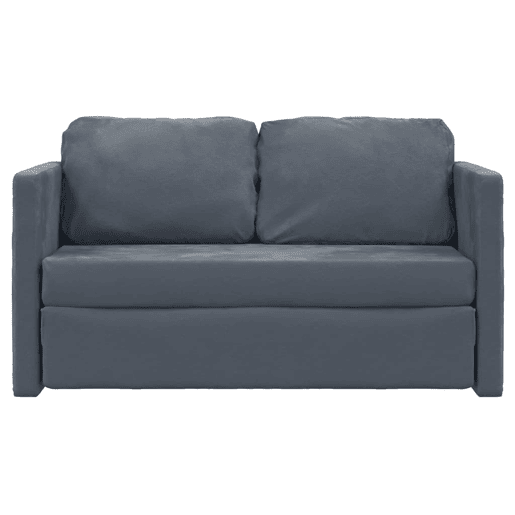 vidaXL Sofá-cama sem pés 122x204x55 cm veludo cinzento-escuro vidaXL Sofá-cama sem pés 122x204x55 cm veludo cinzento-escuro