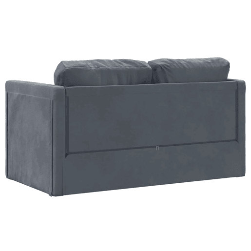 vidaXL Sofá-cama sem pés 122x204x55 cm veludo cinzento-escuro vidaXL Sofá-cama sem pés 122x204x55 cm veludo cinzento-escuro