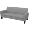 vidaXL Sofá de 3 lugares 180x65x76 cm cinzento-claro