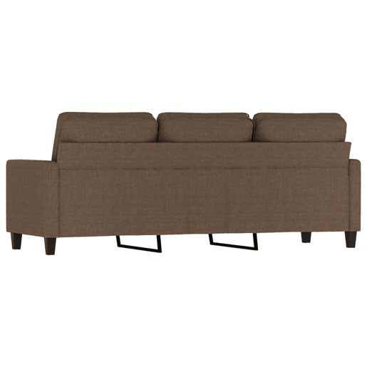 vidaXL Sofá de 3 lugares tecido 180 cm castanho vidaXL Sofá de 3 lugares tecido 180 cm castanho