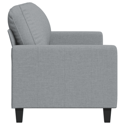 vidaXL Sofá de 3 lugares 180 cm tecido cinza-claro