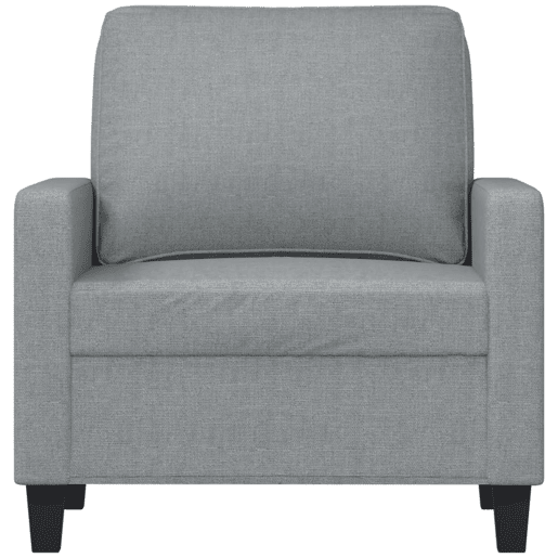 vidaXL Poltrona tecido 60 cm cinzento-claro vidaXL Poltrona tecido 60 cm cinzento-claro