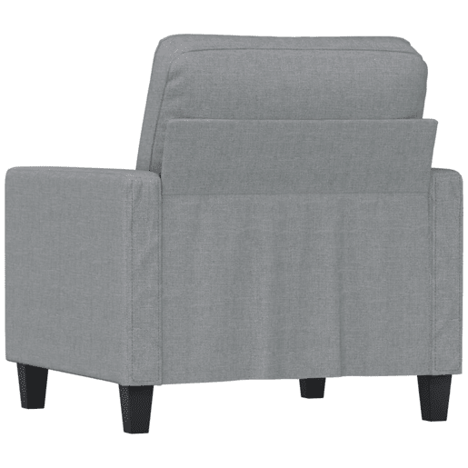 vidaXL Poltrona tecido 60 cm cinzento-claro vidaXL Poltrona tecido 60 cm cinzento-claro
