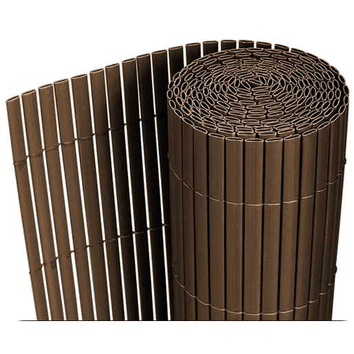 Tapete de privacidade para jardim em PVC - 150x300cm - castanho neu.haus
