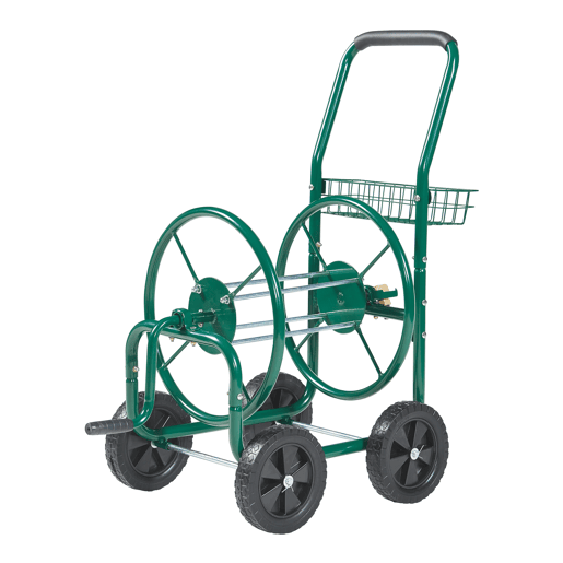 Carrinho metálico para mangueira (XL) de 34 polegadas 86 x 44 x 95 cm verde pro.tec Carrinho metálico para mangueira (XL) de 34 polegadas 86 x 44 x 95 cm verde pro.tec