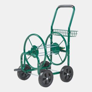 Carrinho metálico para mangueira (XL) de 34 polegadas 86 x 44 x 95 cm verde pro.tec