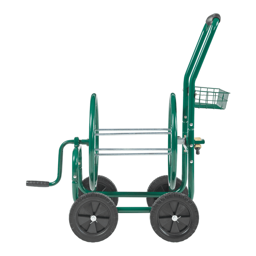 Carrinho metálico para mangueira (XL) de 34 polegadas 86 x 44 x 95 cm verde pro.tec Carrinho metálico para mangueira (XL) de 34 polegadas 86 x 44 x 95 cm verde pro.tec