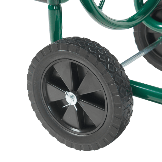 Carrinho metálico para mangueira (XL) de 34 polegadas 86 x 44 x 95 cm verde pro.tec Carrinho metálico para mangueira (XL) de 34 polegadas 86 x 44 x 95 cm verde pro.tec