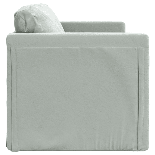 vidaXL Sofá-cama sem pés 122x204x55 cm veludo cinzento-claro vidaXL Sofá-cama sem pés 122x204x55 cm veludo cinzento-claro