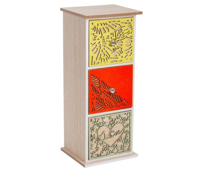 Caja organizadora multicolor pequeña 14,5x13x35,5
