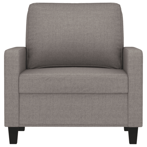 vidaXL Poltrona tecido 60 cm cinzento-acastanhado vidaXL Poltrona tecido 60 cm cinzento-acastanhado