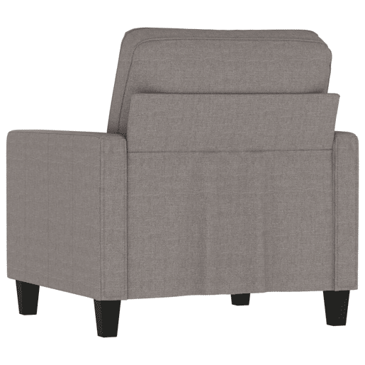 vidaXL Poltrona tecido 60 cm cinzento-acastanhado vidaXL Poltrona tecido 60 cm cinzento-acastanhado