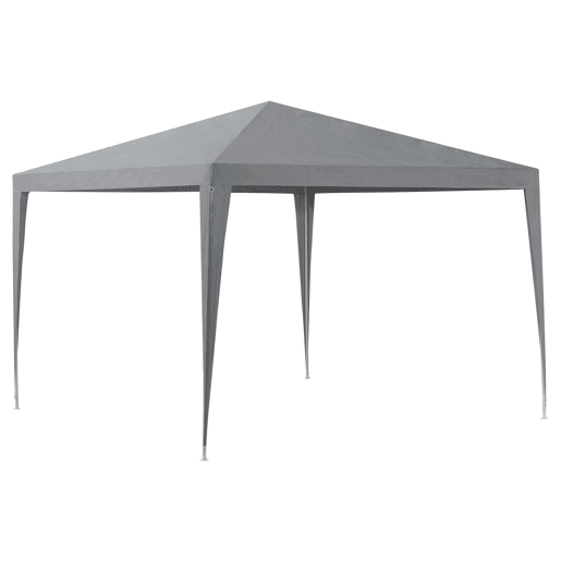 Tenda Pavilhão de jardim Wedau metal 300 x 300 x 255 cm cinzento escuro casa.pro