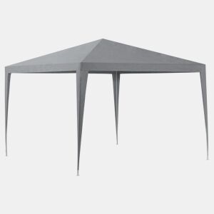 Tenda Pavilhão de jardim Wedau metal 300 x 300 x 255 cm cinzento escuro casa.pro