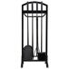 Set 5 herramientas de metal para la chimenea de metal Set 5 herramientas de metal para la chimenea de metal Negro