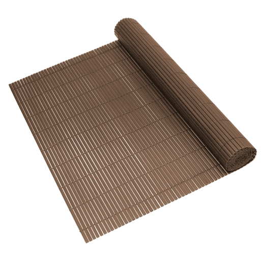 Tapete de privacidade para jardim em PVC - 90x300cm - castanho neu.haus