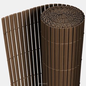 Tapete de privacidade para jardim em PVC - 200x300cm - castanho neu.haus