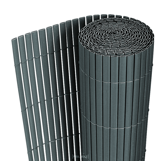 Tapete de privacidade para jardim em PVC - 150x300cm - cinzento neu.haus