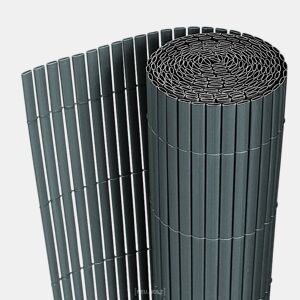 Tapete de privacidade para jardim em PVC - 150x300cm - cinzento neu.haus