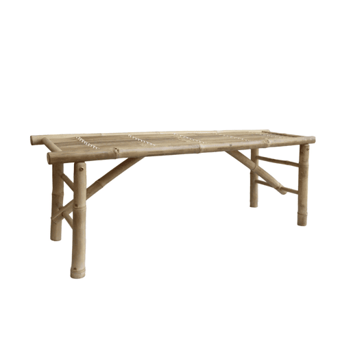 Banco de bambu, Fidji, Natural, 120x38x46 cm