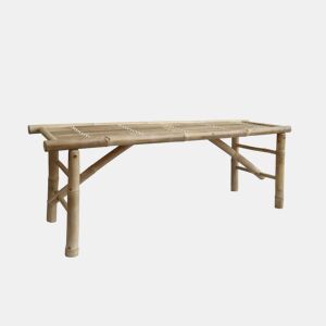 Banco de bambu, Fidji, Natural, 120x38x46 cm
