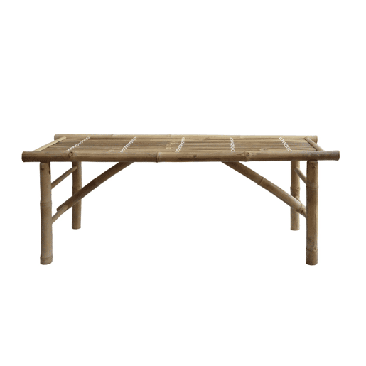 Banco de bambu, Fidji, Natural, 120x38x46 cm