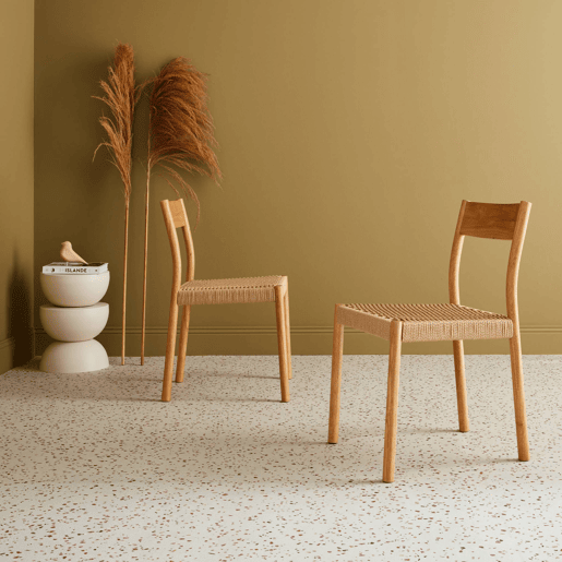 Cadeira de madeira e cordão, set de 2, Ella, Natural, 49.5x53x81 cm