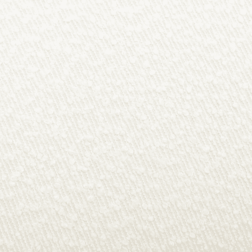 Banco encaracolado ou cabeceira de cama, Shawn, Creme, 100x44x41 cm
